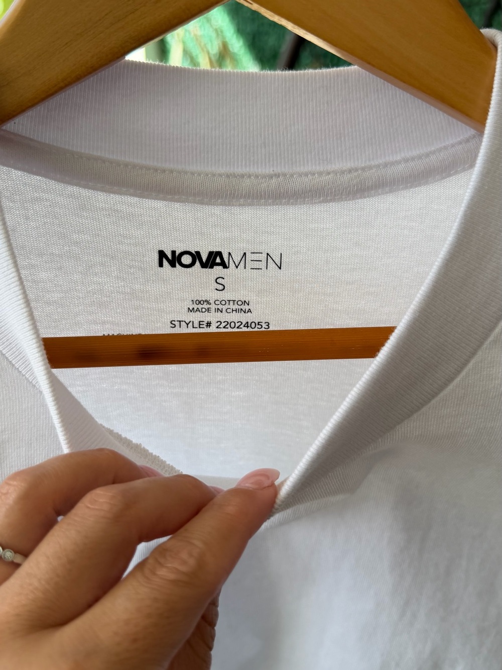 Fashion Nova White Crew Neck Tee for Men